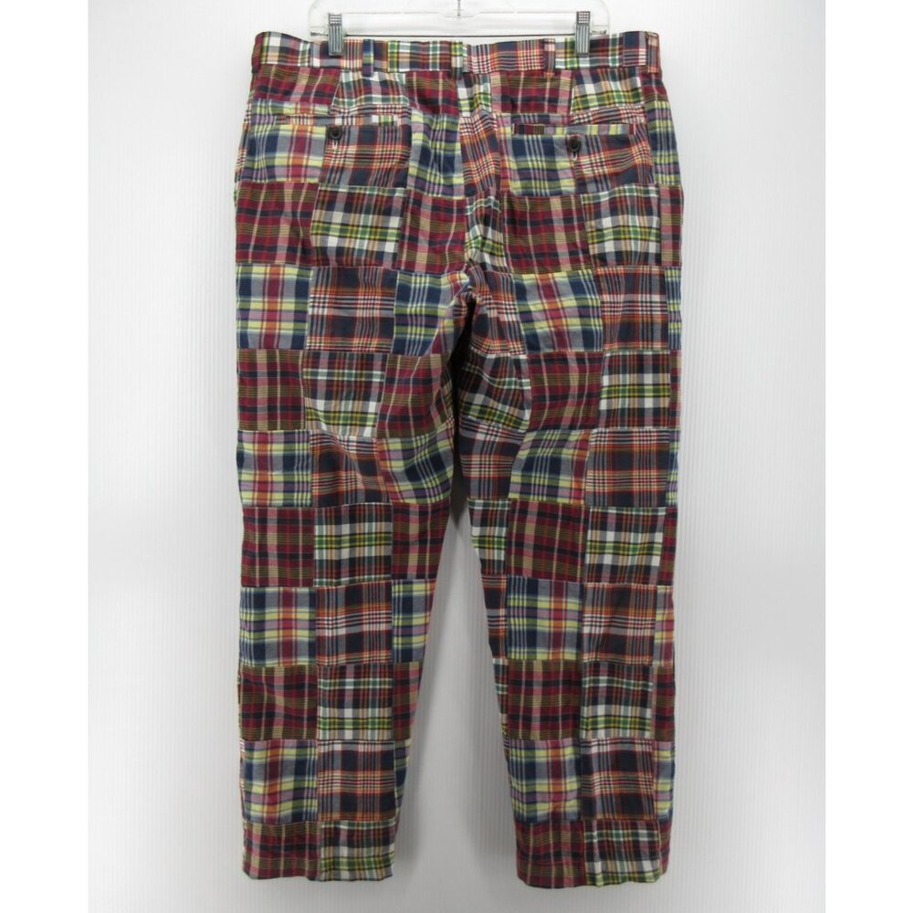 Brooks Brothers Pants 38X30 Patchwork Indian Madr… - image 7